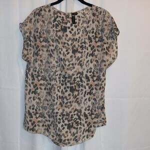 Cotton On Blouse Acid Wash Color Size Medium Dolman Short sleeve